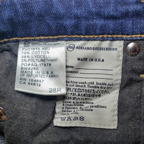 AG Adriano Goldschmied Women's Size 28 Reg Blue - Picture 11 of 11